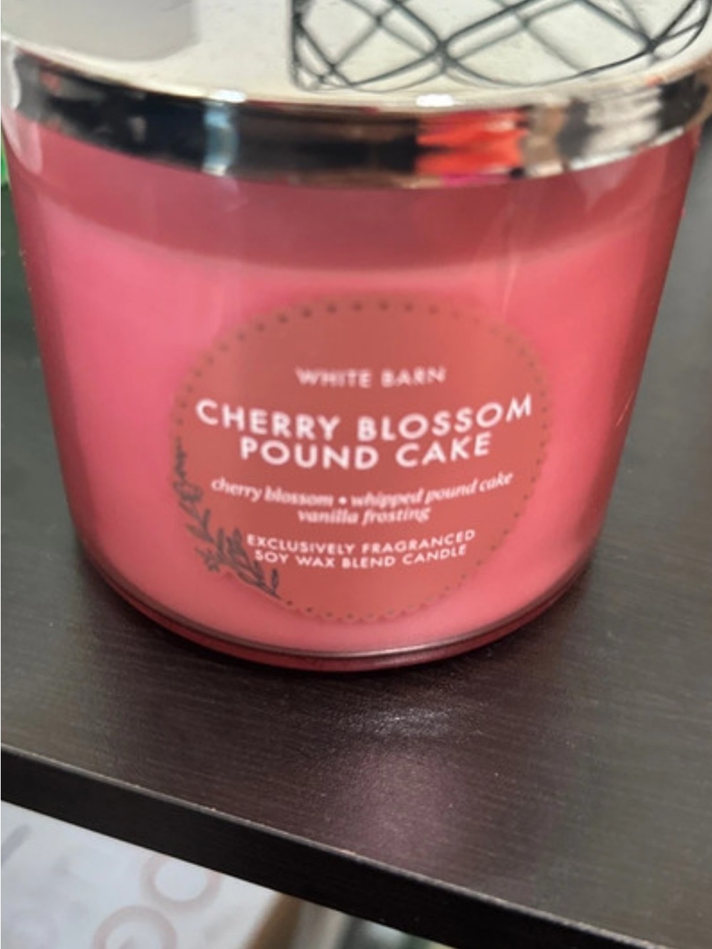 White Barn Cherry Blossom Pound Cake Candle - Pink